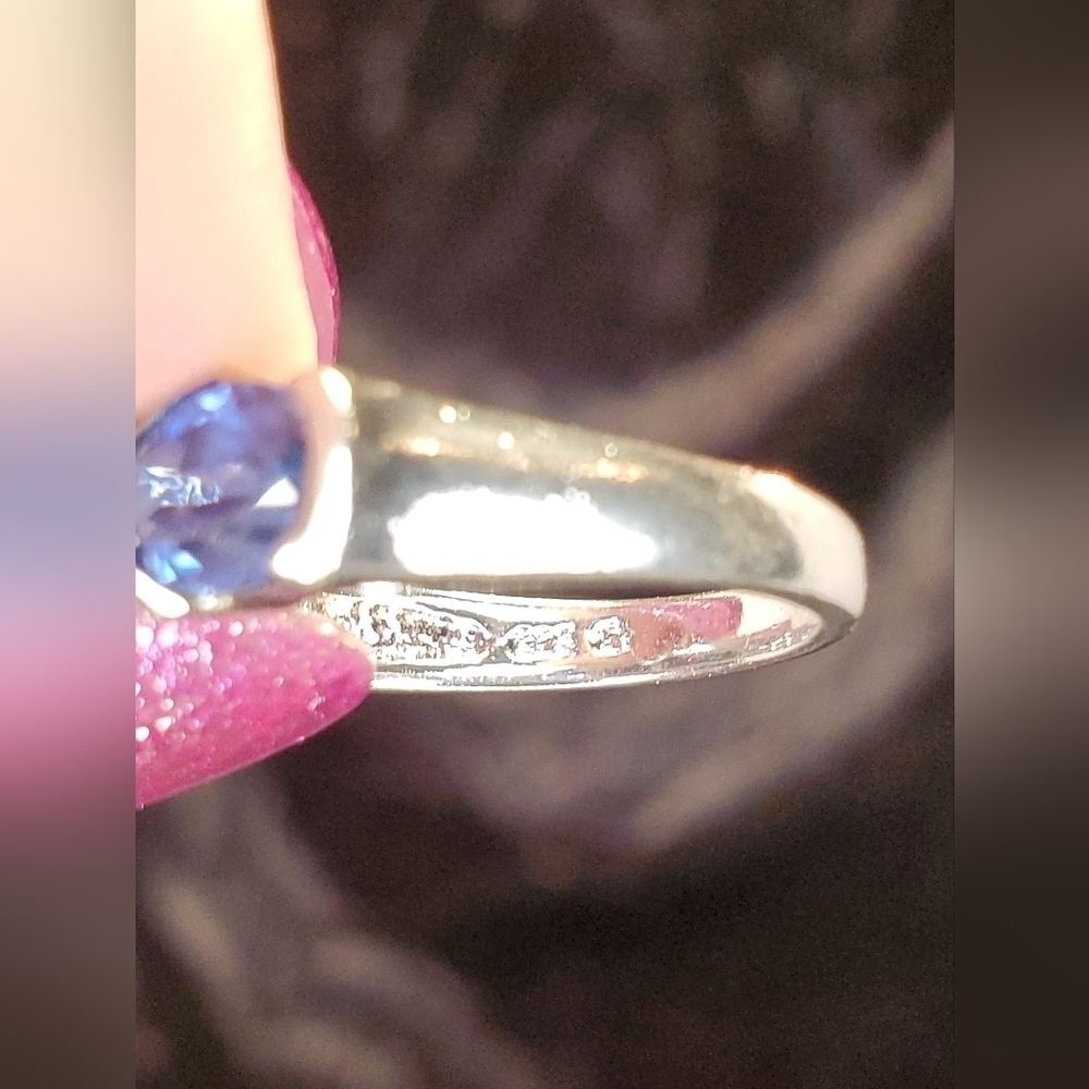 0226. Beautiful!!!!!! ~ Ross Simons ~ Iolite 💙 Cluster ~ STERLING Ring ~ FIRM - Picture 7 of 10